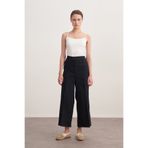 EBU Prive Kadın Gabardin Culotte Pantolon Lacivert