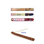 EBUDAVUD 3 Paket 20 Çubuklu Tütsü Musk - Wood - Red Rose - Kayık Hediyeli RT-RYB-3SNB10026