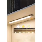 ebulduk Akıllı Hareket Sensörlü 3 Işık Modlu Lamba Dolap Mutfak Işığı - 40 Led - 40 Cm Usbli-Şarj