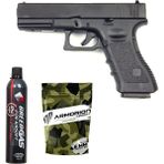 E&c Glock G17 Gen3 Airsoft Tabanca – Siyah – Silikonlu Green Gas 600 ml – 0.20G Bb – 1kg