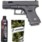 E&c Glock G19 Ttı Airsoft Tabanca – Siyah – Silikonlu Green Gas 600 ml – 0.20G Bb – 1kg