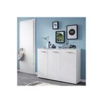 EC HOMEDESİGN 3 kapaklı metal kulplu ayakkabılık