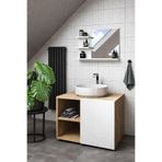 EC HOMEDESİGN 3 raflı aynalı banyo WC dolabı
