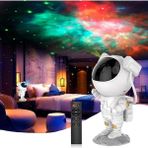 EC Shop Astroboy Lighting Yıldız Projektör Astronot Işıklı Galaksi Samanyolu Projeksiyon Gece Lambası - Gümüş