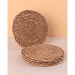 EC Shop Hasır 6’lı Bardak Altlığı 12 cm Çay Fincan Kupa Mum Altlığı Dekoratif Supla