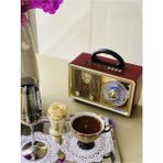 EC Shop Meirer M110BT Nostaljik Radyo Bluetoothlı USB M110 - Kahverengi