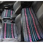 EC Shop Point Oto Koltuk Serme Kilim Minder Siyah Beyaz 3 Lü Set - 10118