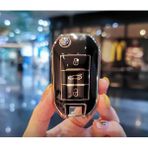EC Shop Şenyıldız Aksesuar Peugeot 208 301 307 308 508 2008 3008 Partner Van Sustalı Anahtar Koruma Kılıfı