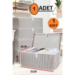 EC Shop Yegge Kapaklı Kutu Hurç Mega Boy 70*40*30* Çok Amaçlı Kutu Hurç Gri Mega+ Gri 1