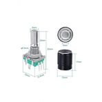 Ec11 Rotary Encoder Butonlu 20 Adim Pot Baslikli Pwm 360 Derece Doner Butonlu Dijital