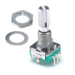 EC11 Rotary Encoder Butonlu 20 Adım Pwm 360 Derece Döner Butonlu Dijital Potansiyometre Menu Motor Hız Ayar Kontrol Güç Kaynağı Elektronik Devre Otomasyon Medikal