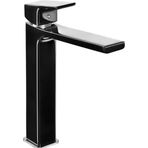 Eca 103588002 Krom Siyah Tiera Yüksek Tip Lavabo Bataryası