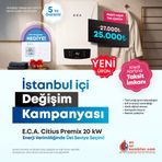 Eca Citius Premİx 20 Hm Dg Erp 17.200 Kcal/h Premix Yoğuşmalı Kombi