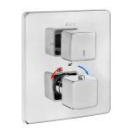 Eca Termostatik Ankastre Banyo Duş Bataryası Sıva Üstü 2 Yollu 102167216-Kde