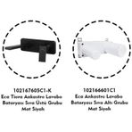 Eca Tiera Ankastre Lavabo Bataryası Mat Siyah Set 102167605c1-k+102166601c1