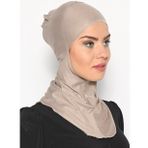 Ecardin Açık Vizon Boyunluklu Hijab Bone