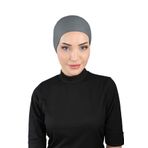 Ecardin Hava Alan Tesettür Bone - Arkası Tül Kumaş Clima Fit Bone - St 227 Antrasit