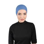 Ecardin Hava Alan Tesettür Bone - Arkası Tül Kumaş Clima Fit Bone - St 227 Kot Mavisi