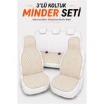 ECARTEKS PREMİUM QUALİTY CAR ACCESSORİES Oto Koltuk Minder Seti Terletmez Kolay Montaj Universal Koruyucu Kılıf Kumaş