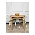 ECCES BB 90 x 90 Yuvarlak Masa Çam MDF (Sadece Masa) Masa Mutfak Masası Balkon Masası Çap 90 Masa