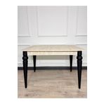 ECCES BB Mutfak Masası MDF Sabit 70X110 Yemek Masası Mermer Desen Traverten MDF Çalışma Masası Balkon Masası