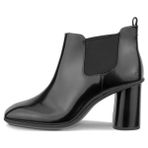 Ecco Sculpted Alba Block 65 Kadın Siyah Deri Bot