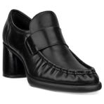 Ecco Sculpted Lx 55 Kadın Siyah Ayakkabı Orta Topuklu Şık Loafer Tasarımı ile Rahat Kullanım