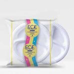 Ece 10'lu 3 Gözlü Plastik Tabak