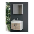 Ece Banyo Sonoma Meşe Beyaz Gama 65 cm Banyo Dolabı