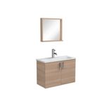 Ece Banyo Sonomo Meşe Slim Smart 80x35 cm Banyo Dolabı