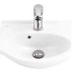Ece Banyo Tek Parça 35 cm Delikli Lavabo Batarya
