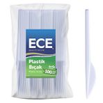 Ece Eko 100'lü Beyaz Plastik Bıçak