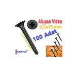 ece life 3,5x25mm -Alçıpan vidası -Matkap Uçlu -Borazan Başlı (Pk.İçi.Ad./100Adet)