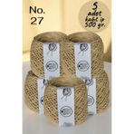 Ece Örgü Tasarım Atölyesi Açık kese kağıdı rengi (No. 27), 1.5 mm bükümlü kağıt örgü ipi (500 gr.)