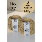 Ece Örgü Tasarım Atölyesi Açık kese kağıdı rengi (No. 27), 1,5 mm bükümlü kağıt örgü ipi (200 gr.)