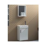 Ece Slim Beyaz 45 cm Banyo Dolabı