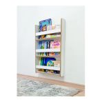eceahşaptasarım 3 Raflı 90 X 60 Cm MDF Montessori Kitaplık Eğitici Çocuk Kitaplığı Beyaz