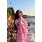 ECEMRE Sörf Yazlık Panço Kapşonlu Bornoz Plaj Havlusu(LİVE FREE) Summer