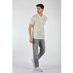 Ecer 60122212 Beyaz Polo Yaka Rahat Kesim Kısa Kollu Erkek T-Shirt