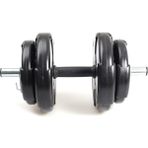 Ecg Spor 1 x 15 kg Dambıl Seti | Yerli Üretim – 2 Yıl Garantili ve Dayanıklı Ürün - Siyah