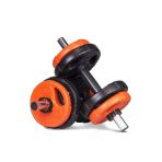 Ecgspor 11 Kg Grip Plate Dumbbell Set-(10Kg Plates +2Bar)