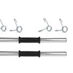 Ecgspor 2 Adet 45 Cm Krom Dambıl Barı+ 4 Adet Çelik Sıkıştırma Yayı