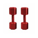 Ecgspor 2x2 kg Altıgen Kırmızı Dambıl Seti