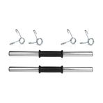 Ecgspor 2x40 cm Krom Dambıl Barı + 4 Adet Çelik Sıkıştırma