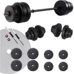 Ecgspor 35 kg Vinyl Halter Dambıl Seti Fitness Seti Ağırlık Seti