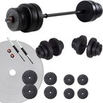 Ecgspor 45 kg Vinyl Halter Dambıl Seti Fitness Seti Ağırlık Seti