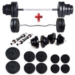 Ecgspor 58 kg Halter Seti ve Dambıl Seti Ağırlık Seti Fitness Seti Z Bar
