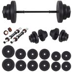 Ecgspor 65 kg Vinyl Dambıl Seti Halter Seti Fitness Seti Ağırlık Seti