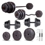 Ecgspor Hero Serisi 108 kg Z Bar Dambıl Seti ve Fitness Ağırlık Seti