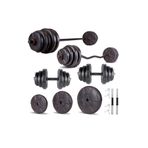 Ecgspor Hero Serisi 108 kg Z Bar Dambıl Seti ve Fitness Ağırlık Seti